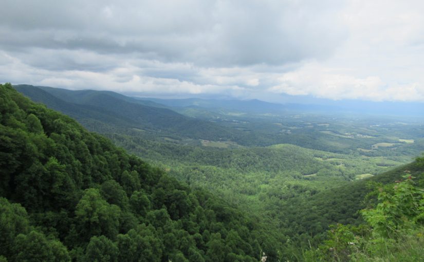 Photo: view from Lover’s Leap Overlook near Vesta, VA 