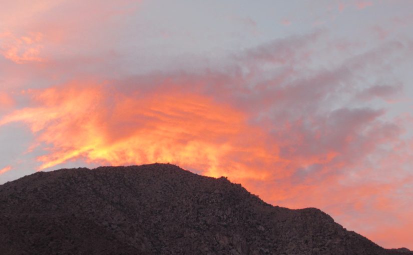 Photo: sunset, Anza-Borrego State Park, CA